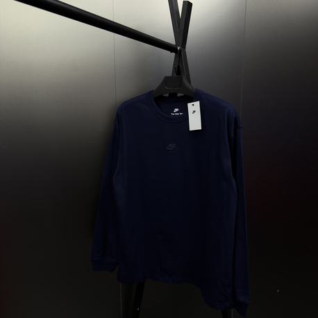 Nike ‘LOGO’ Oversize Uzun Kollu T-Shirt Lacivert NK-816