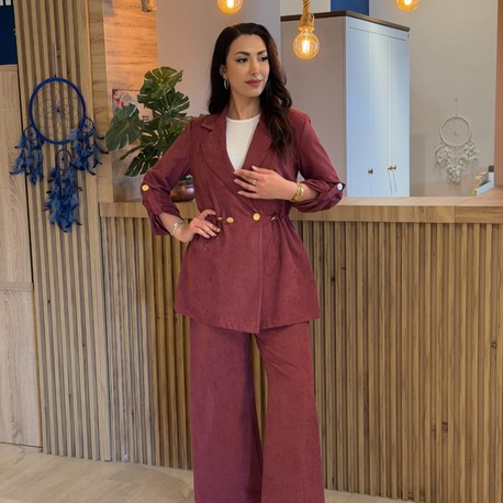 2K GİYİM CUBRA KUMAŞ TAKIM BORDO