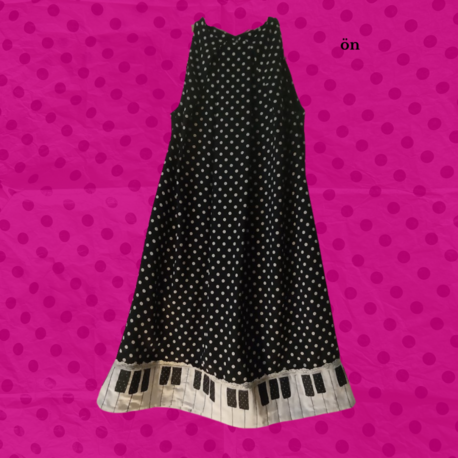 Piano Puantiye Elbise