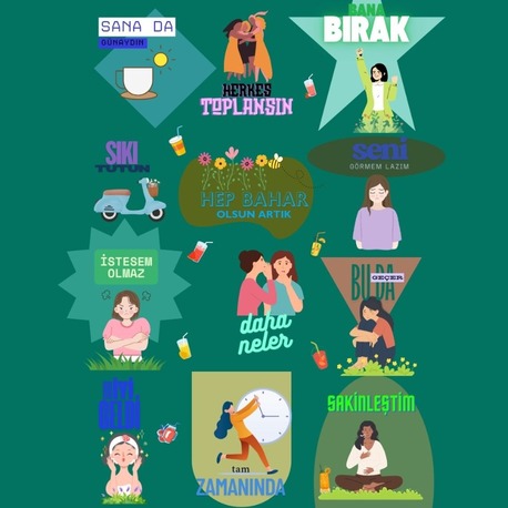 Kadın Hali - Motivasyon Poster Dijital Duvar Kağıdı