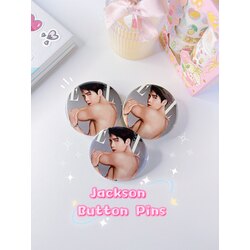 Jackson Wang Metal Buton Rozet GOT7