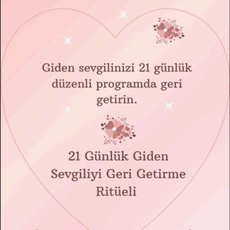 21 Günlük Geri Getirme Ritüeli Pdf İndir