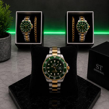 RLX Submariner Premium Saat+Bileklik