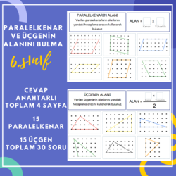 PARALELKENAR VE ÜÇGENİN ALANI/ İLK ETKİNLİK