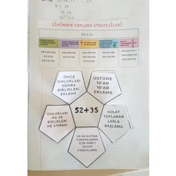 ZİHİNDEN TOPLAMA ÇIKARMA İŞLEMİ DEFTER ETKİNLİĞİ