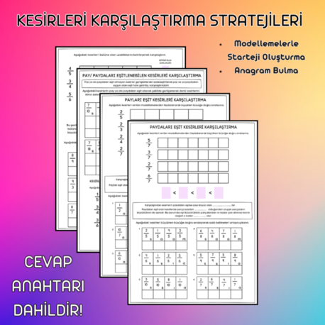 KESİRLERİ KARŞILAŞTIRMA / DEFTER ETKİNLİĞİ