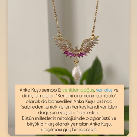 Anka kuşu kolye