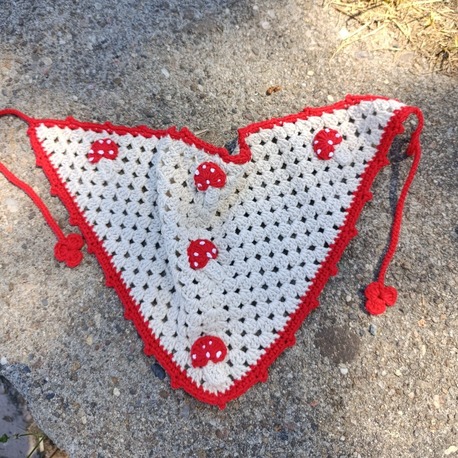 Mantar motifli bandana  