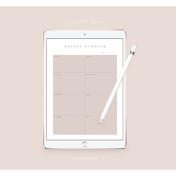 Dijital Minimalist Haftalık Planlayıcı & Yapılacaklar Listesi 