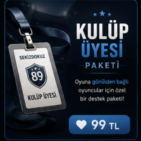 SekizDokuz Destek Kulüp Üyesi Paketi
