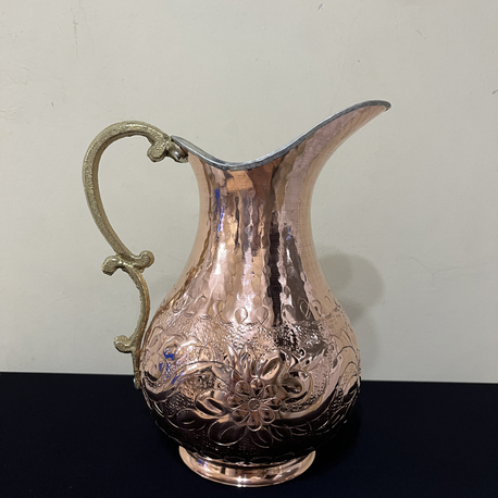 Sarmaşık Desenli Bakır Sürahi
