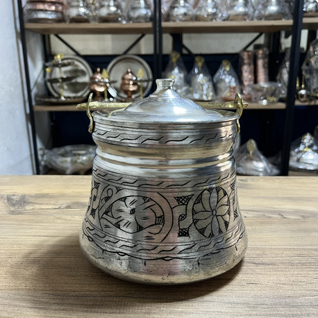 Oyma Nakışlı Bakır Bakraç