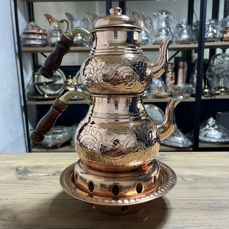 Sarmaşık Desenli Bakır Balkon Sefası
