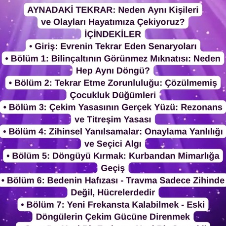 AYNADAKİ TEKRAR: Neden Aynı Kişileri  ve Olayları Hayatımıza Çekiyoruz?