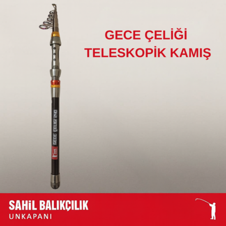 GECE ÇELİĞİ 240 / 270 CM TELESKOPİKSPİN KAMIŞ 