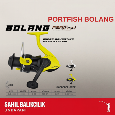 PORTFISH BOLANG 4000 OLTA MAKİNASI (3 BB)