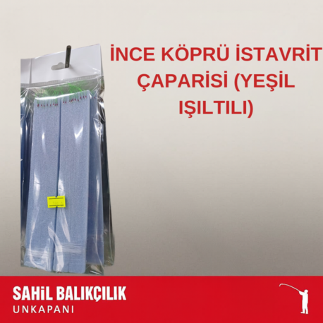 İNCE KÖPRÜ İSTAVRİT ÇAPARİSİ YEŞİL IŞILTILI - 6 METRE / 8 İĞNELİ / 2'Lİ PAKET