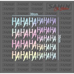 HA HA Hologram Sticker