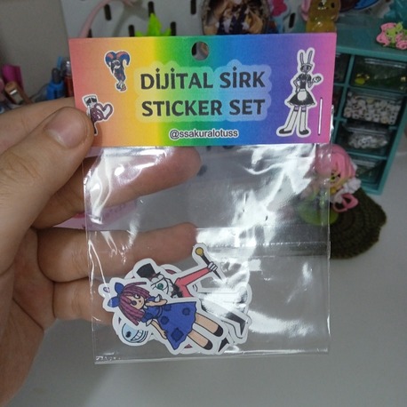 Dijital Sirk Sticker Set
