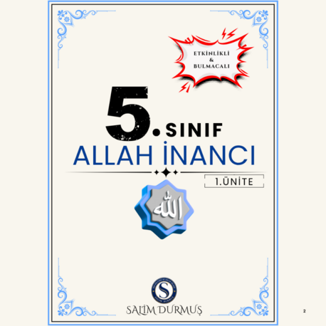 5. Sınıf Din Kültürü 1. Ünite: Allah İnancı Konu Özeti (2026–2027 PDF)