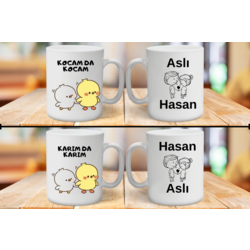 KARIMDA KARIM KOCAMDA KOCAM ÇİFT BARDAĞI 2 ADET