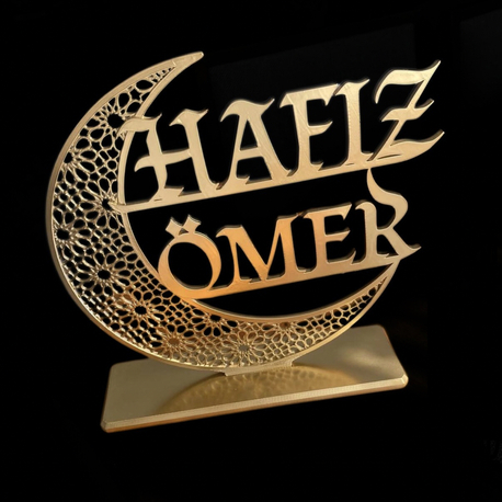 İsme Özel Hafız Yazılı Masaüstü İsimlik