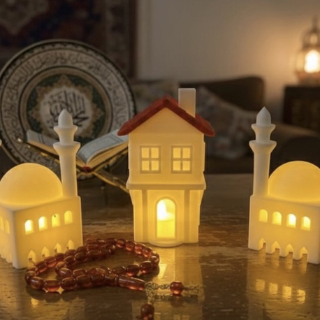 Üçlü set( iki adet mini mescit ve ev)