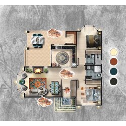 RENDER SERİSİ - 3 ODA