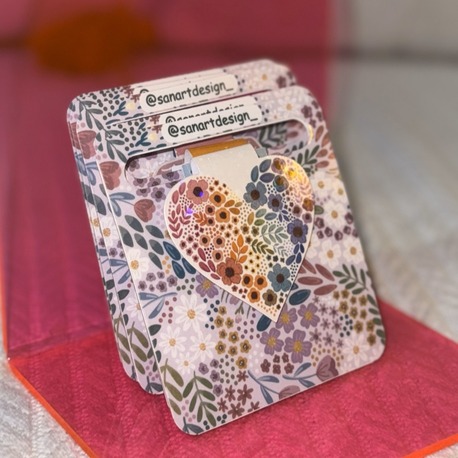 KALP TEMALI Manyetik Kitap Ayracı