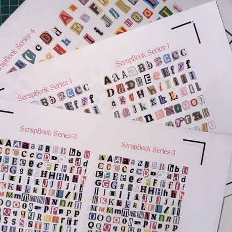 Scrapbook Bullet Journal 6 lı Sticker Set 