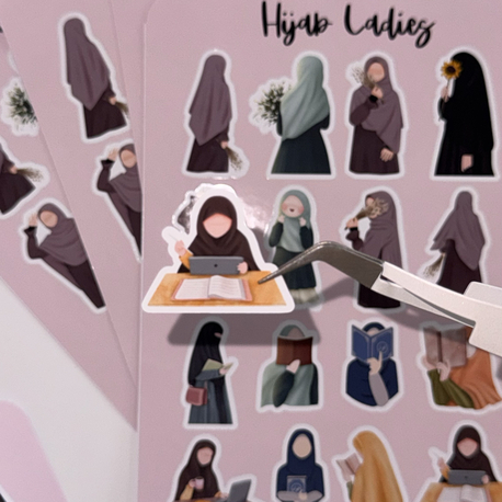 Hijab ladies sticker
