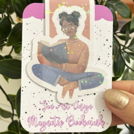 BOOK LOVER HOLOGRAM TEMALI Manyetik Kitap Ayracı 