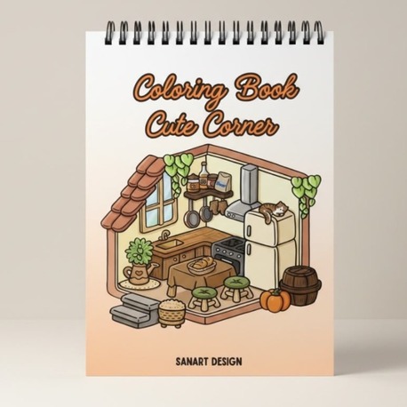 CUTE CORNER - BOYAMA KİTABI