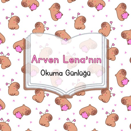 KAPIBARA OKUMA GUNLUGU PEMBE TEMA + Kapibara Sticker Set