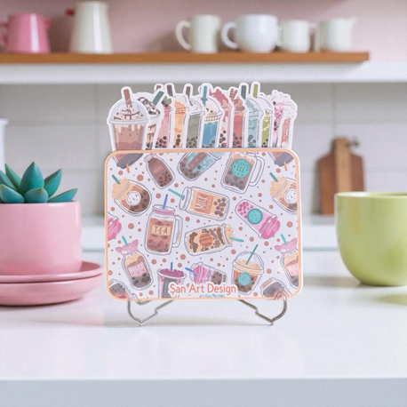 Bubble Tea Masa Takvimi Akrilik stand