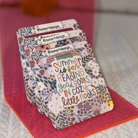 SUMMER TEMALI Manyetik Kitap Ayracı 