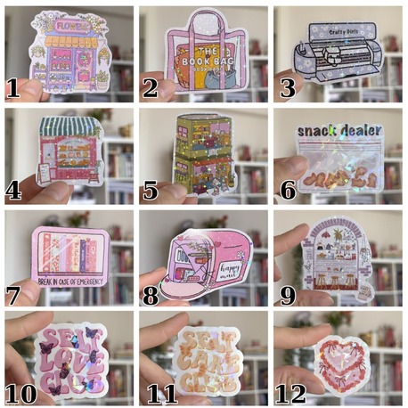 Holografik Stickerlar 3 adet