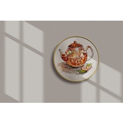"Orange and Tea Time" Suluboya