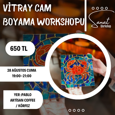 Vitray cam boyama workshopu