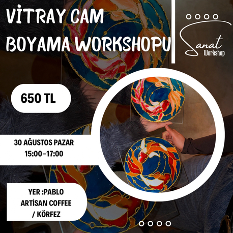 Vitray cam boyama workshopu