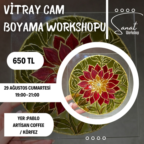Vitray cam boyama workshopu