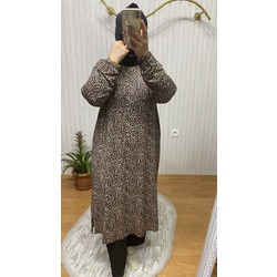 İNCE Leopar Battal Tunik 70 Bedene Kadar