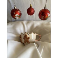 NOEL Gingerbread Kabartma Detaylı Kupa