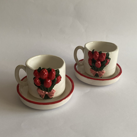 “Lale Demeti” İkili Fincan Set 