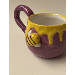 Bal Kovanı Kabartmalı Arı Detaylı Mug