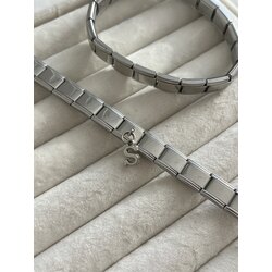 Silver S Harfli İtalyan Charm Bileklik 