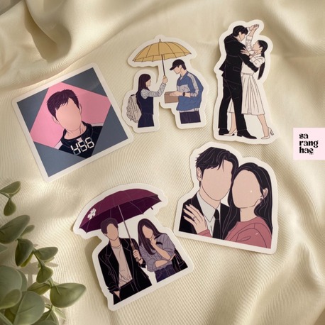 5'li K-Drama Sticker Seti