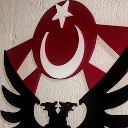 Çift başlı kartal deseni ve Türk Bayrağı