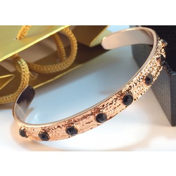 Siyah taş rose gold bileklik