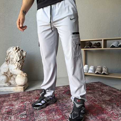 Nike Sportswear Kargo Cepli Dokuma Kumaş Pantolon Gri
